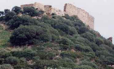 I ruderi del castello di Monreale